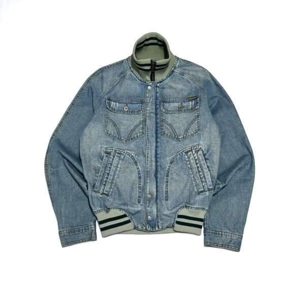 IMG_5603 SS05 D&G Denim Bomber Jacket Big logo