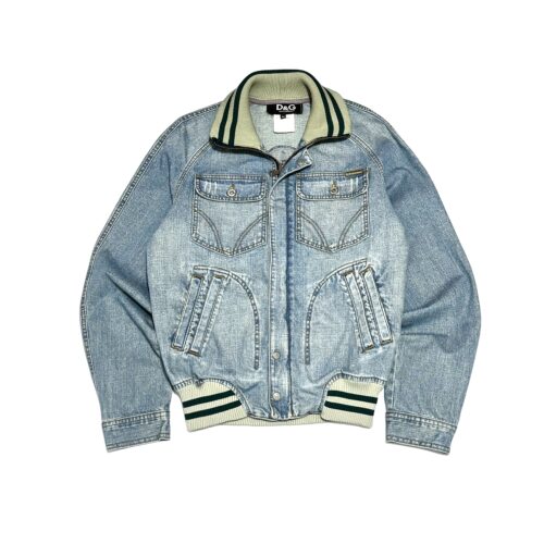 IMG_5615 SS05 D&G Denim Bomber Jacket Big logo