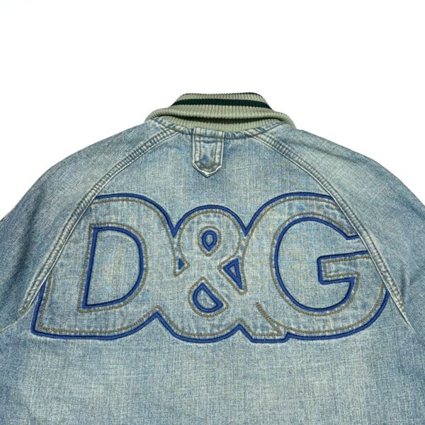IMG_5638 SS05 D&G Denim Bomber Jacket Big logo