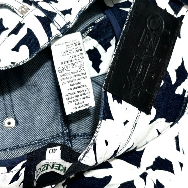 SS15 Kenzo Paris Índigo Japan Denim Palm Printted